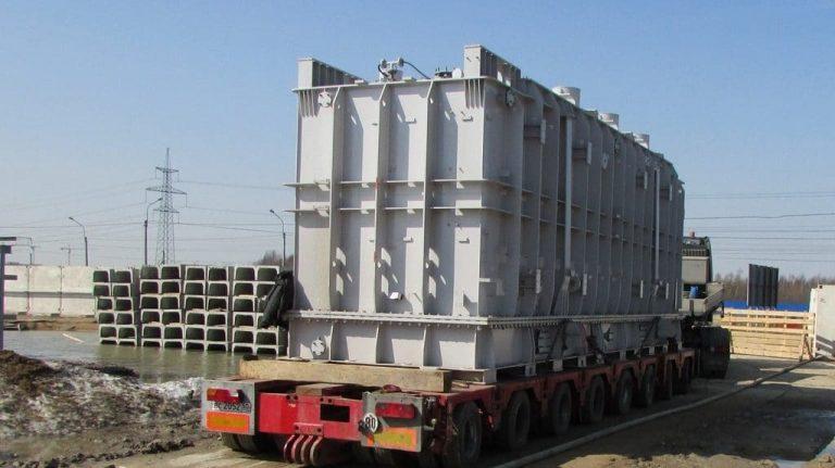 Перевозка трансформаторов тралом